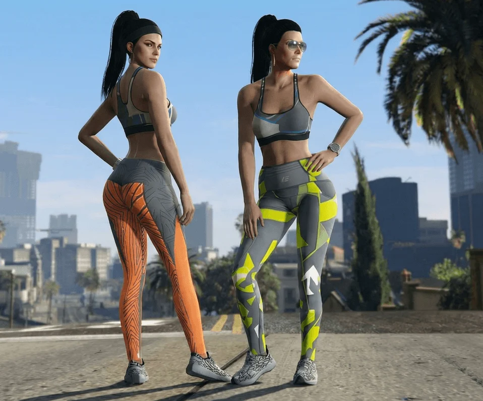 Gymnastic Yoga Mp Female Ped Leggings & Top Full Body Mod Breast Physics V2 