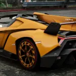 Lamborghini Veneno Roadster 24K Gold2