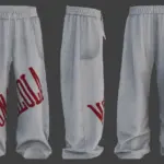 MOWALOLA Stamp Joggers / Baggy Sweatpants [MP Male]