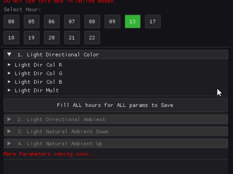 Runtime Timecycle Editor