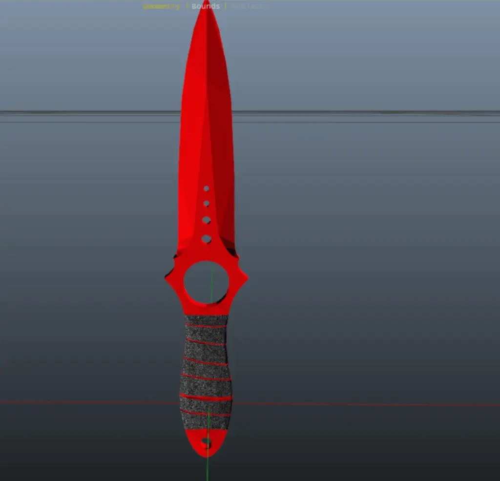 Skeleton Knife Doppler Ruby