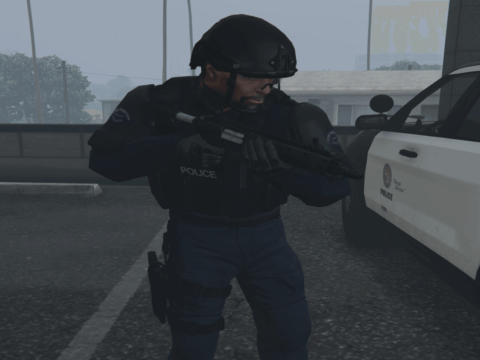 Full Armor LSPD SWAT Ped Model