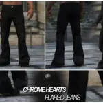 CHROME HEARTS Flared Jeans with Crosses [MP Male]