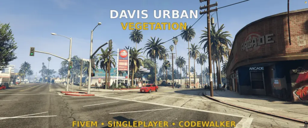 Davis Urban Vegetation [YMAP / FiveM] V1.0