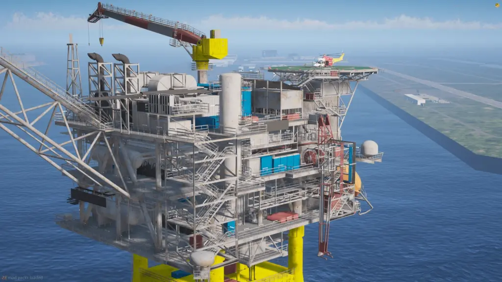 Fixed Platform Oil Rig