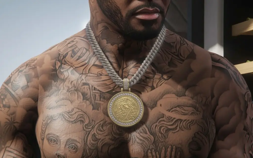 Jesus Diamond Necklace (31.00 CTW) for Franklin & MP Male 1.0