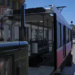 Overland transportation of subway cars by truck3