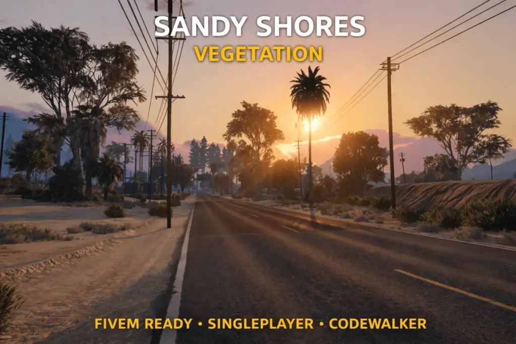 Sandy Shores Vegetation [YMAP / FiveM] V1.0