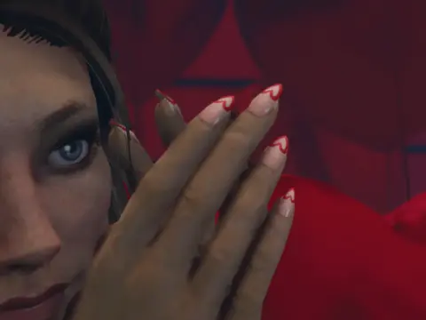 Valentines Heart Nails for MP Female