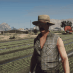 Rancher Straw Cowboy Hat for MP Male