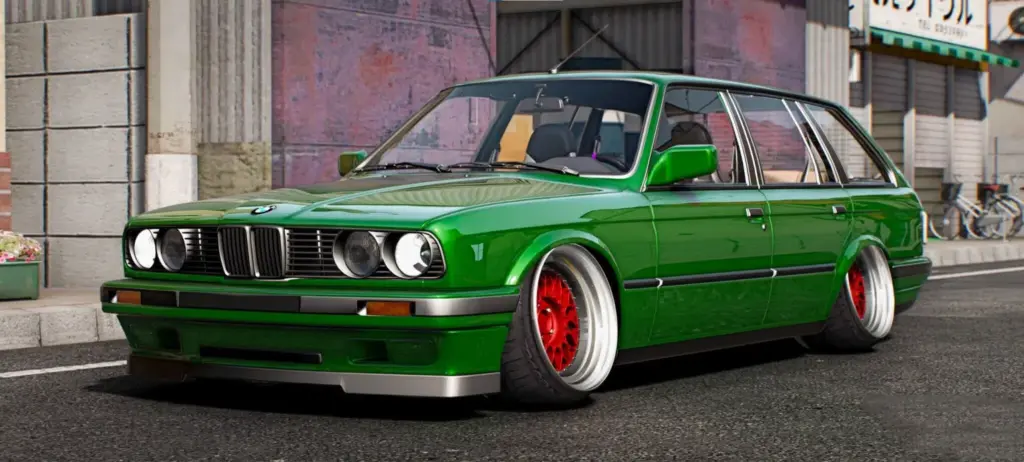BMW E30 Touring Stanced 5 Seater