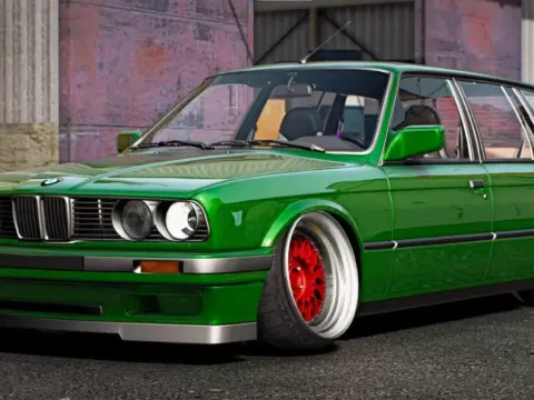 BMW E30 Touring Stanced 5 Seater