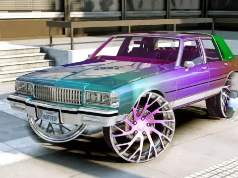Chevrolet Caprice On Forgiatos Custom Multicolor