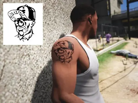 CJ's Clown Tattoo For Franklin 1.0