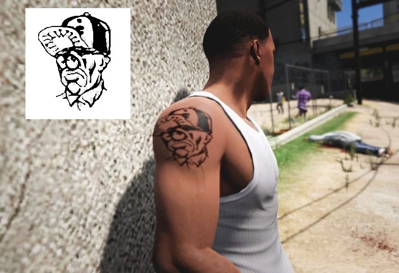 CJ's Clown Tattoo For Franklin 1.0