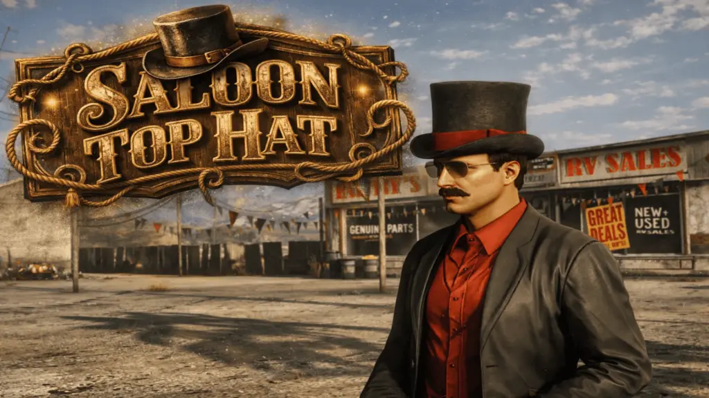 Saloon Top Hat MP Male Cowboy Hat