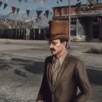 Saloon Top Hat MP Male Cowboy Hat3