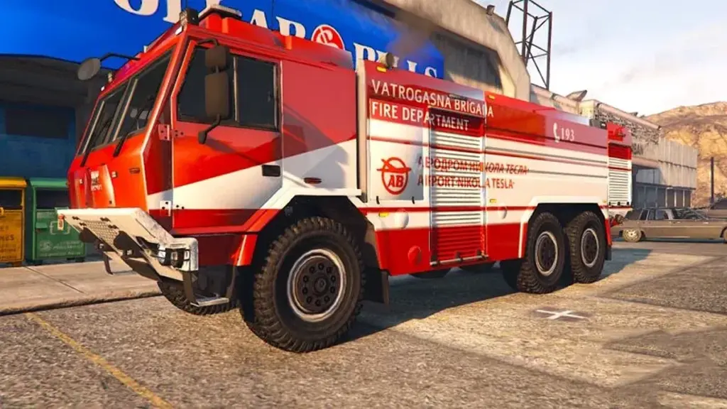 Tatra T-815 Firetruck: Aerodrom Nikola Tesla - Vatrogasci | Fire Rescue Service of Serbia Airport | ARFF [Replace | ELS]