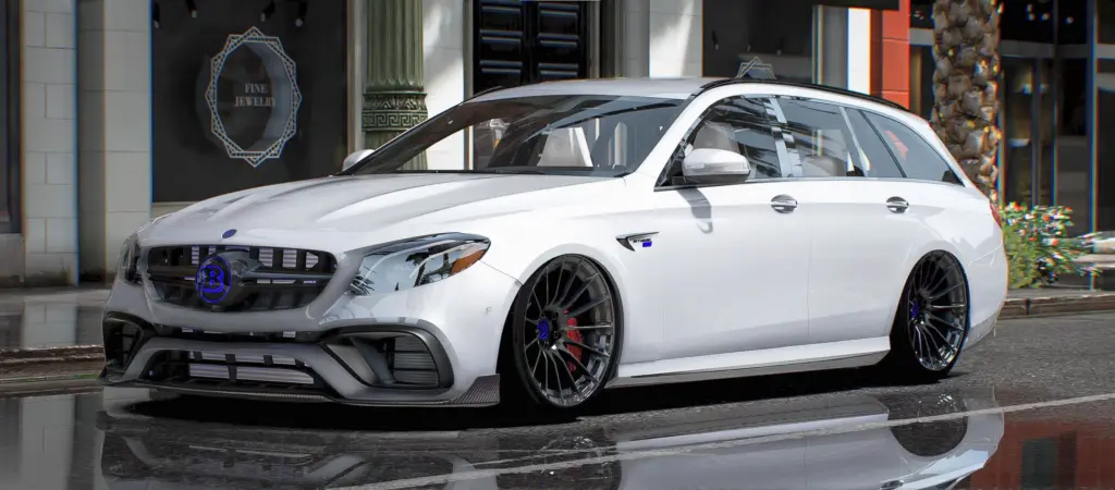 Mercedes E63 AMG Dark Blue Badge Edition
