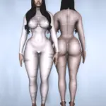 Sheer Catsuit for MP Female 1.02