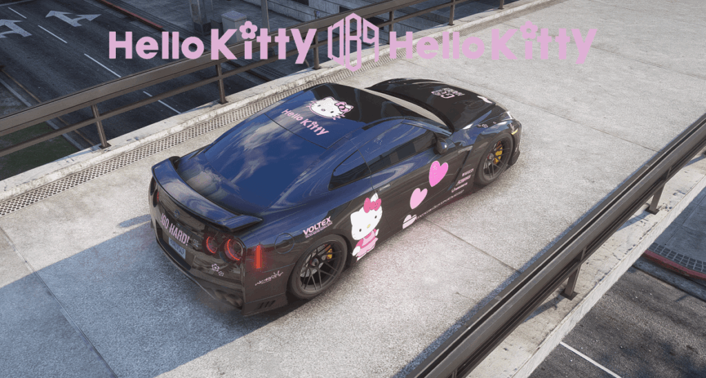 2017 Nissan GTR Hello Kitty streetrace livery