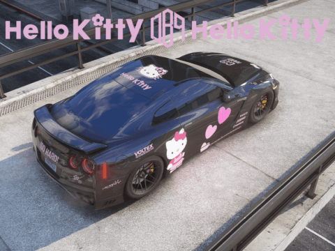 2017 Nissan GTR Hello Kitty streetrace livery