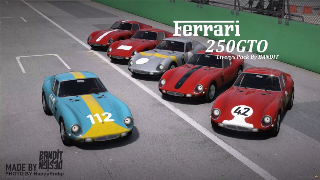 Ferrari 250 GTO Liverys by BANDIT 1.0
