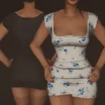 Floral Spring Dress for MP Female 1.0