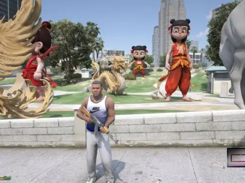 High-quality Chinese-style park statues 1.0