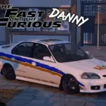 Honda Civic Ferio Danny Yamato The Fast and the Furious Livery