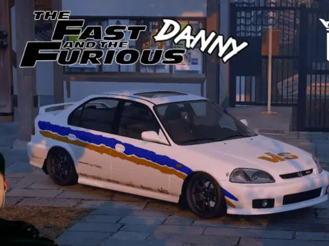 Honda Civic Ferio Danny Yamato The Fast and the Furious Livery