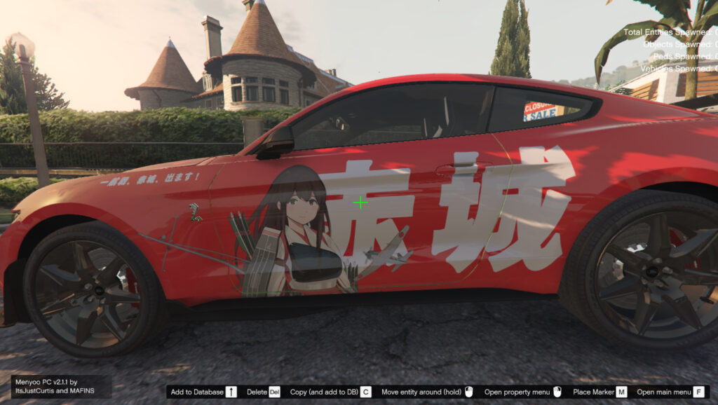 Kancolle Itasha for Ford Mustang Shelby GT500