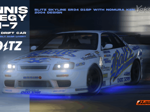 Lore-Friendly Blitz D1GP Livery for Annis Elegy RH-7