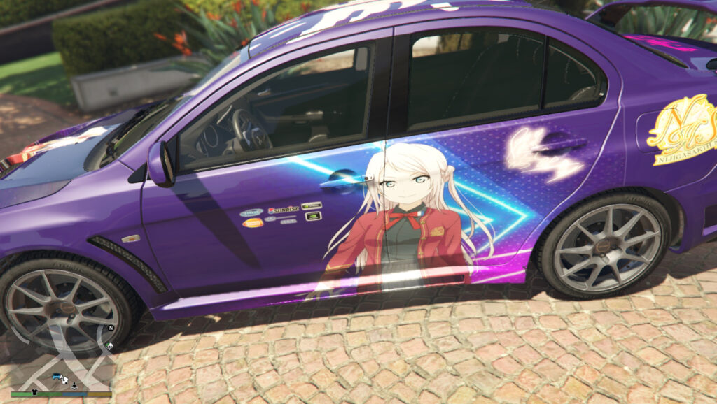 Mitsubishi Lancer Evolution X FQ-400 Love Live Nijigasaki Lanzhu Zhong Itasha 1.0