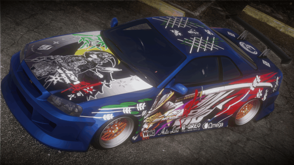Need For Speed Underground J-TUNE Weld Techniques Factory Nissan Skyline BNR34 Livery 1.03