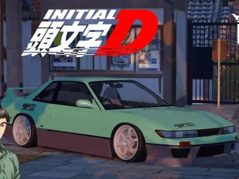 Nissan Silvia S13 KOICHIRO IKETANI INITIAL D Livery