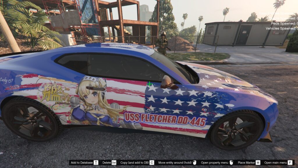 USS Fletcher Kantai Collection Itasha for 2021 Chevrolet Camaro SS 1.1