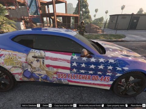 USS Fletcher Kantai Collection Itasha for 2021 Chevrolet Camaro SS 1.1