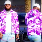 denim tears x Bape Jacket For Franklin4
