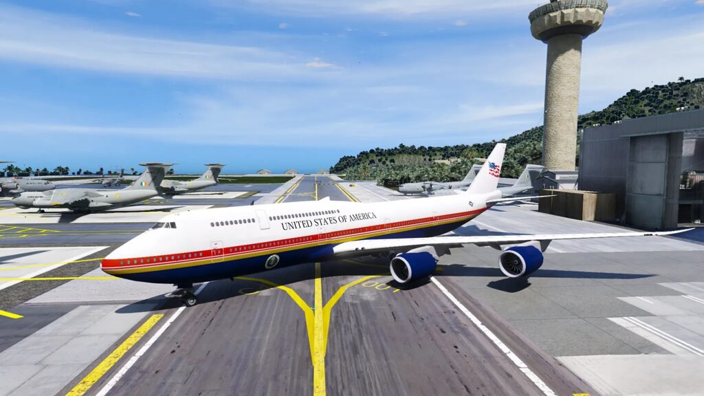 Air Force One: Boeing 747-8i "VC-25B Bridge"