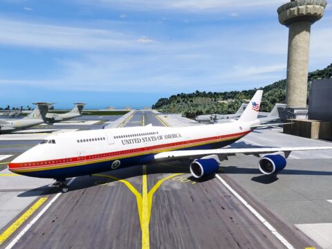 Air Force One: Boeing 747-8i "VC-25B Bridge"