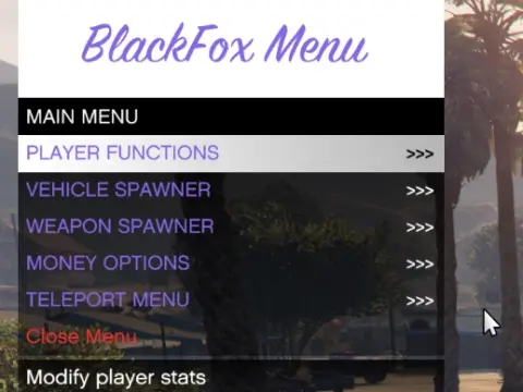 BlackFox Menu 1.0