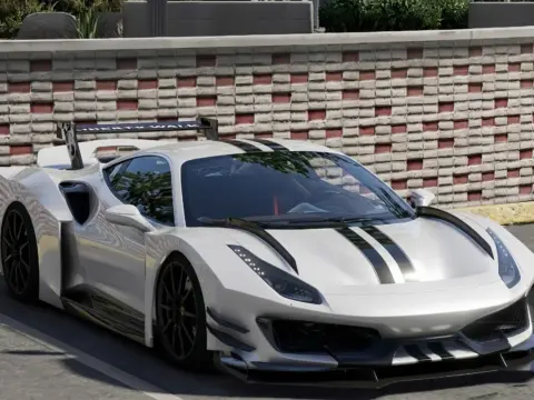 Ferrari 488 Pista Liberty Walk Silhouette