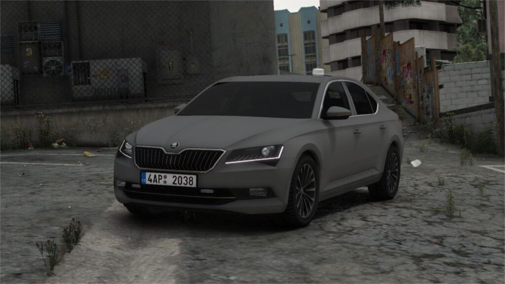 Unmarked Skoda Superb Czech Police