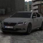 Unmarked Skoda Superb Czech Police