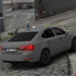 Unmarked Skoda Superb Czech Police3