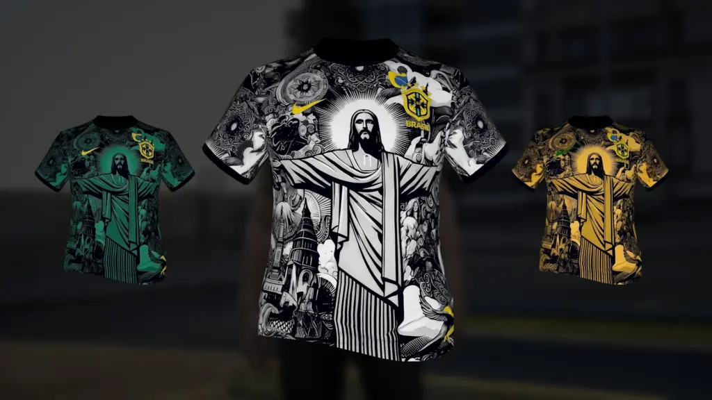 Brazil National Team T-Shirt Christ the Redeemer