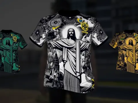 Brazil National Team T-Shirt Christ the Redeemer