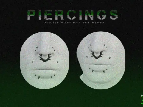 Brutal Piercings for MP Male and Female 1.0