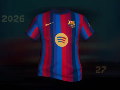 FC Barcelona Home Jersey 2026/27 for GTA V (MP Male) V1.0